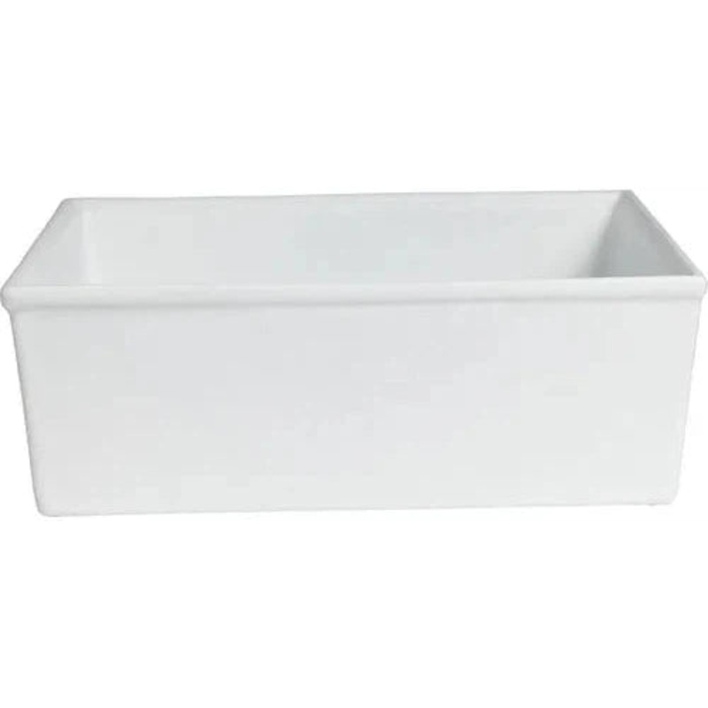 Bugambilia - Classic 743.9 Oz White Square Salad Bar Bowl With Elegantly Textured - IS016WW