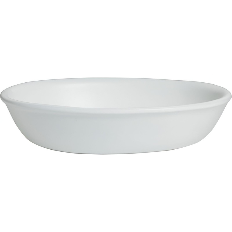 Bugambilia - Mod 186 Oz Large Deep White Oval Bowl - TFOD04-MOD