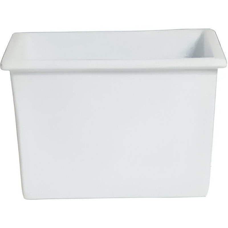 Bugambilia - Mod 38.04 Oz White Square Salad Bar Bowl With Glossy Smooth Finish - IS022-MOD-WW