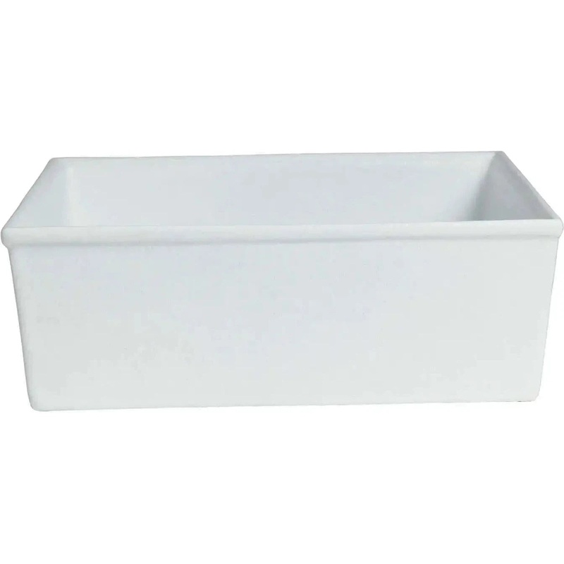 Bugambilia - Mod 743.9 Oz White Square Salad Bar Bowl With Glossy Smooth Finish - IS016-MOD-WW