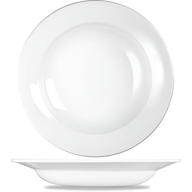 Churchill - Super Vitrified 12.1" Profile Deep Pasta Bowl, Pack of 12 - WHVPPB1