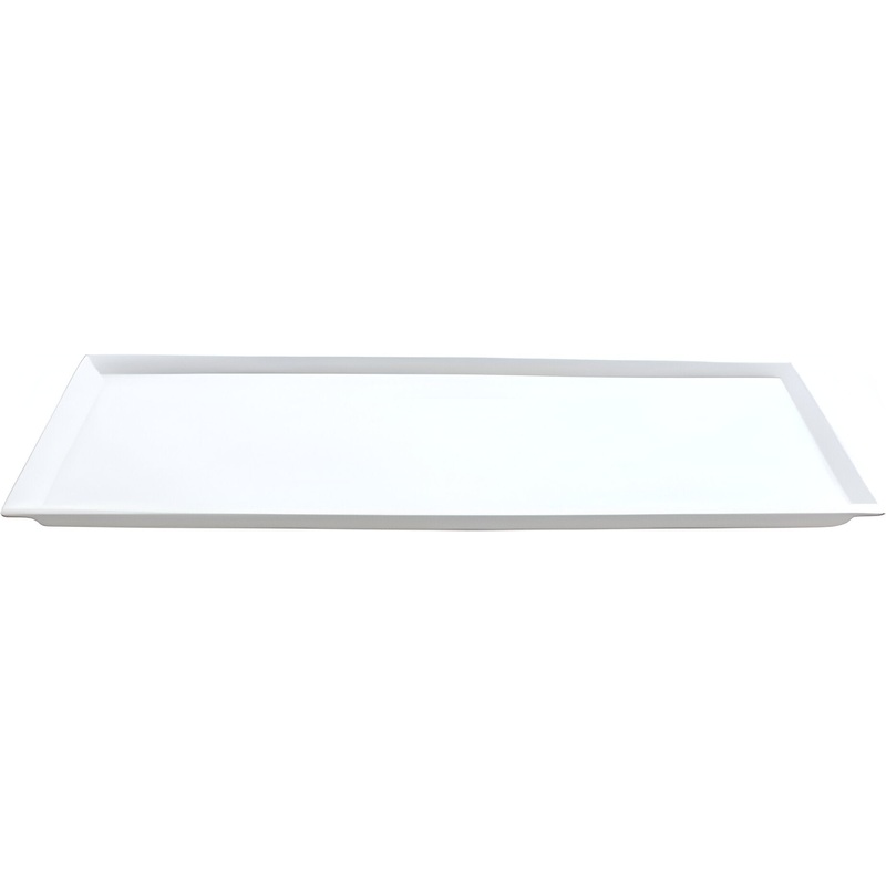 Bugambilia - 10.1" White Rectangular Serving Plate With Lid Cover - LCIH1/4-MOD-WW