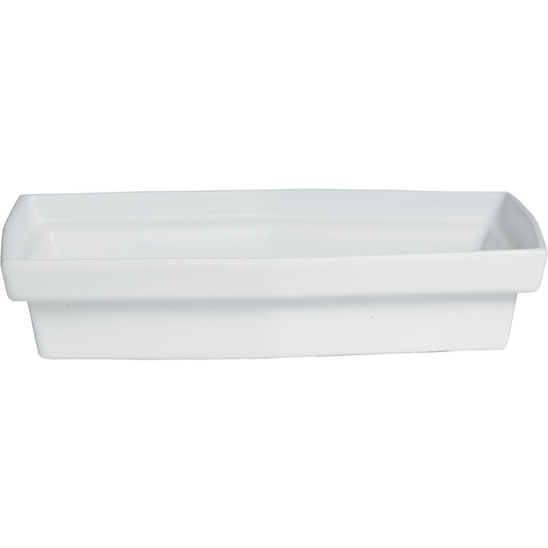 Bugambilia - Classic 10" x 6.5" Small  Rectangular Gray Buffet Platter - TPUD02