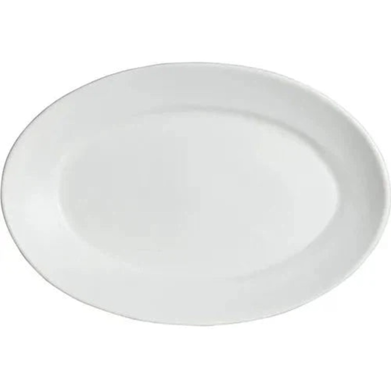 Bugambilia - Classic 169.6 Oz Large White Oval Platter With Elegantly Textured - PO004WW
