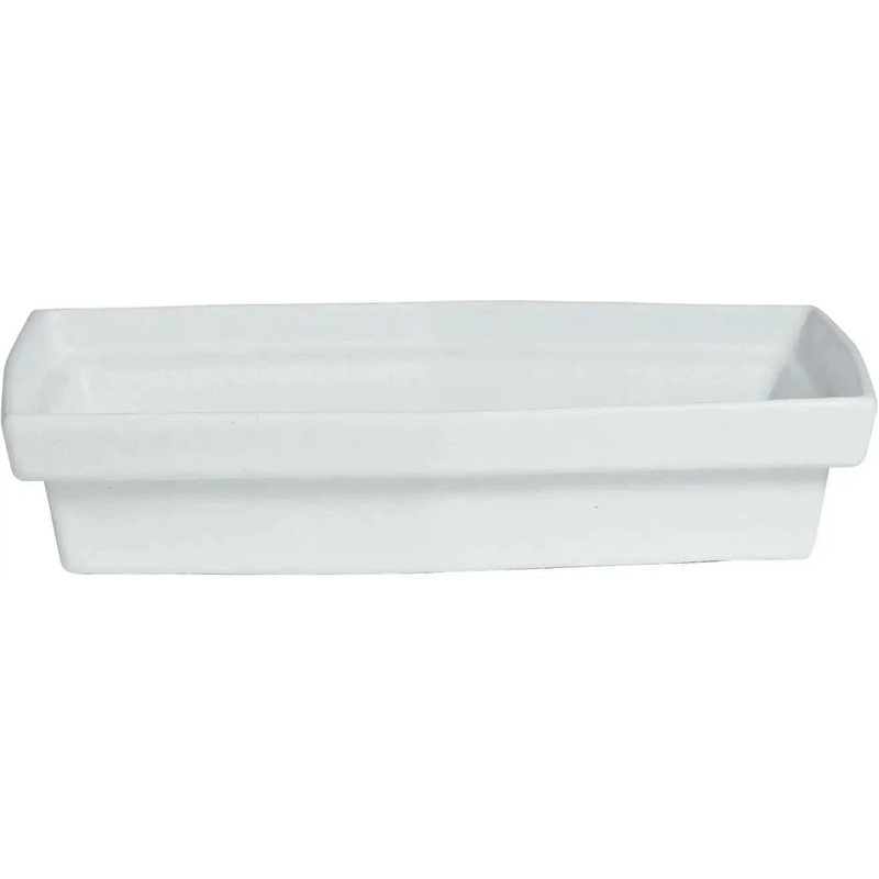 Bugambilia - Mod 1.1 Qt Small White Rectangular Platter With Glossy Smooth Finish - PUD02-MOD-WW