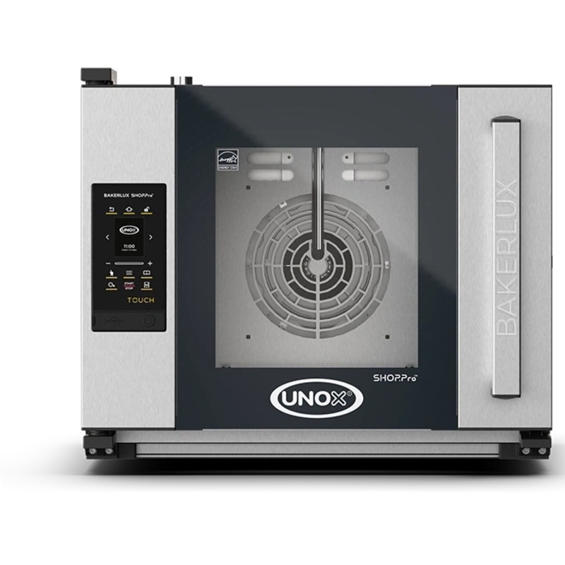 Unox - BAKERLUX 208-240V Commercial Convection Ovens with Humidity - XAFR-04HS-ETRV
