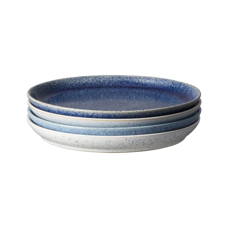 Denby Studio Dinner Plates Blue 26cm (Set of 4)