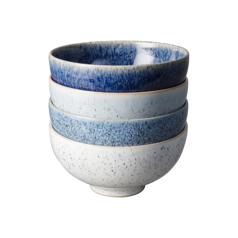 Denby Studio Rice Bowls Blue 13cm (Set of 4)