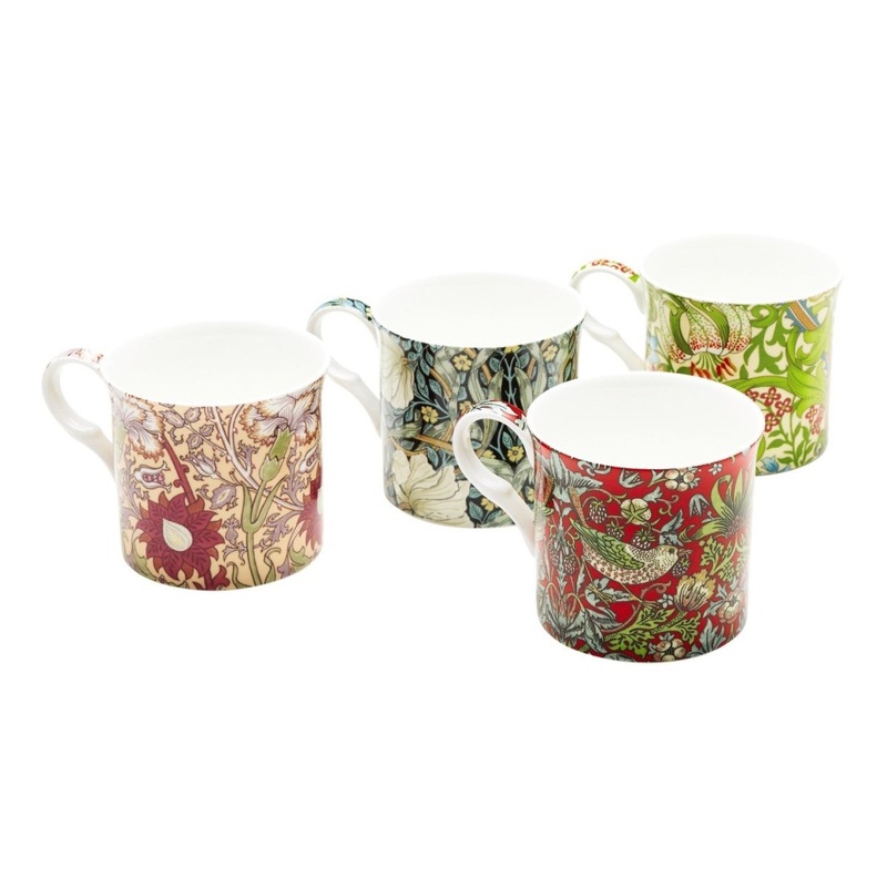 Heritage William Morris Rose Mugs 300ml (Set of 4)
