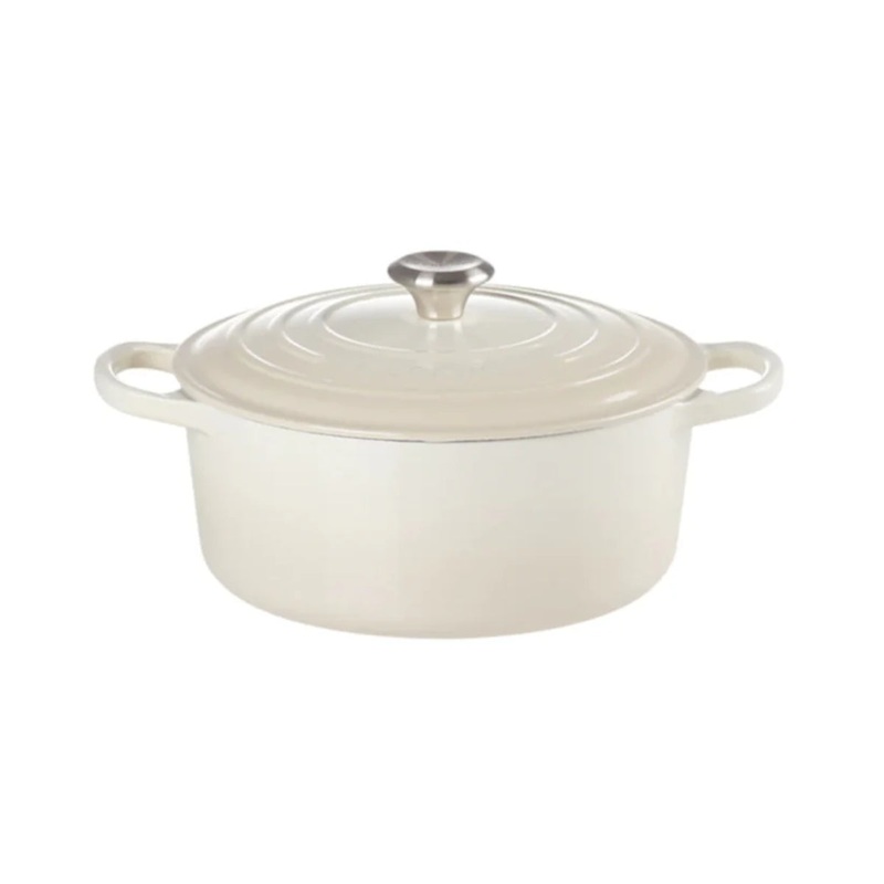 Le Creuset Signature Cast Iron Round Casserole Meringue 28cm (6.7L)