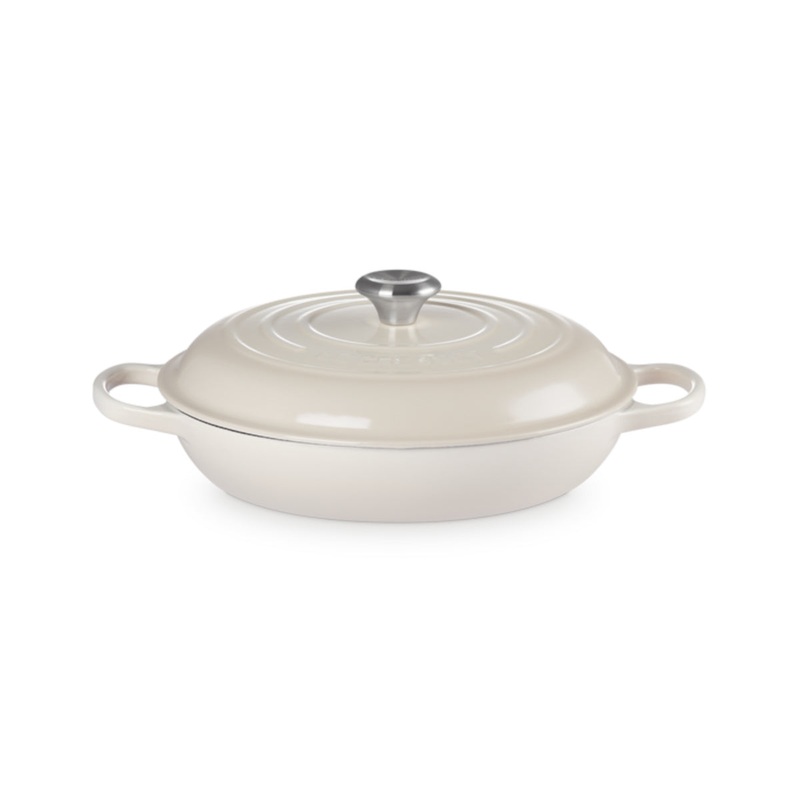 Le Creuset Signature Shallow Casserole Meringue 30cm (3.5L)