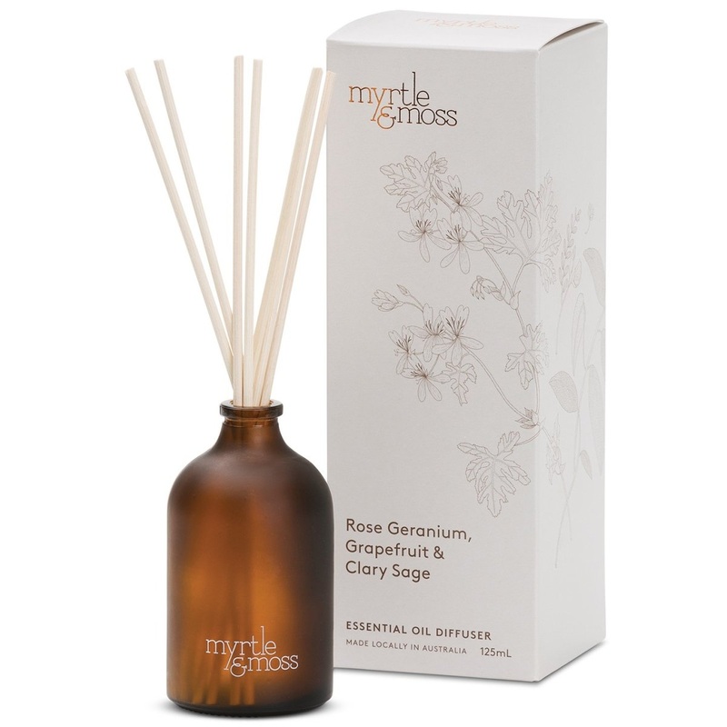 Myrtle and Moss Rose Geranium, Grapefruit & Clary Sage Diffuser