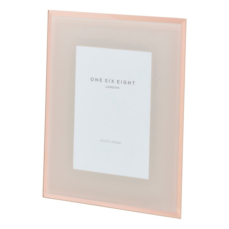 One Six Eight London Glass Photo Frame Blush 15cm x 10cm
