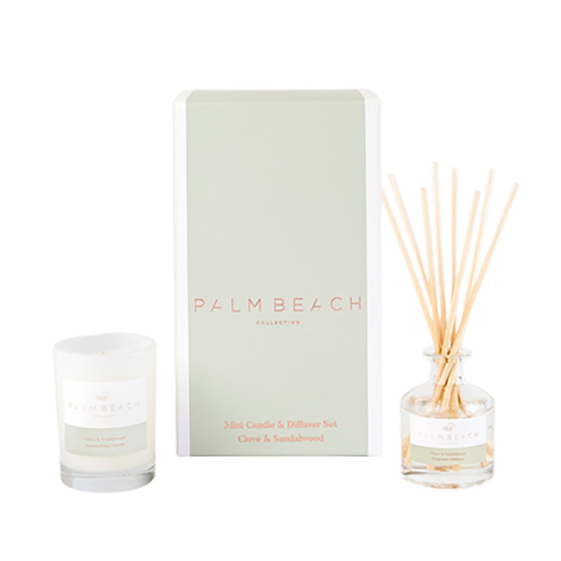 Palm Beach Collection Clove & Sandalwood Mini Candle and Diffuser Pack