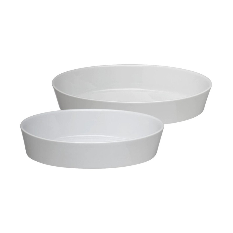 Pillivuyt Oval Bakers 31cm & 26cm (Set of 2)