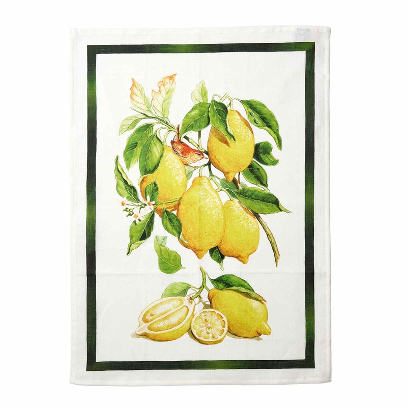 Tessitura Toscana Telerie Limone Limoncello Tea Towel 50 x 70cm