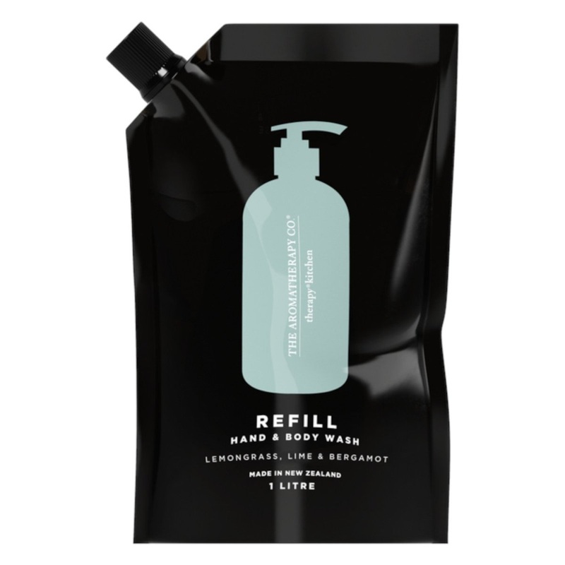 The Aromatherapy Co. Therapy Kitchen Lemongrass, Lime & Bergamot Hand Wash Wash Refill 1L