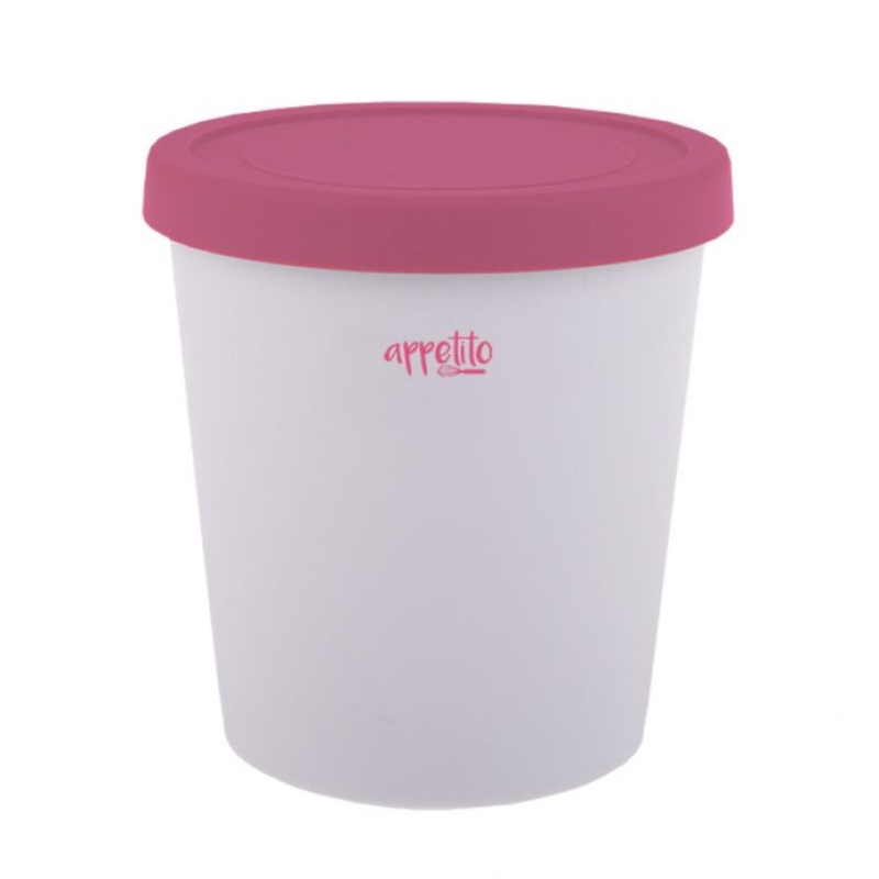 Appetito Round Ice Cream Tub Pink 1L