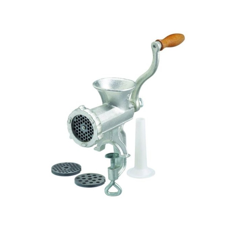 Davis & Waddell Cast Iron Meat Mincer with 3 Blades No.8