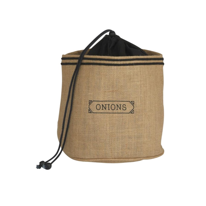 Davis & Waddell Onion Sack Natural & Black 20x20x15cm