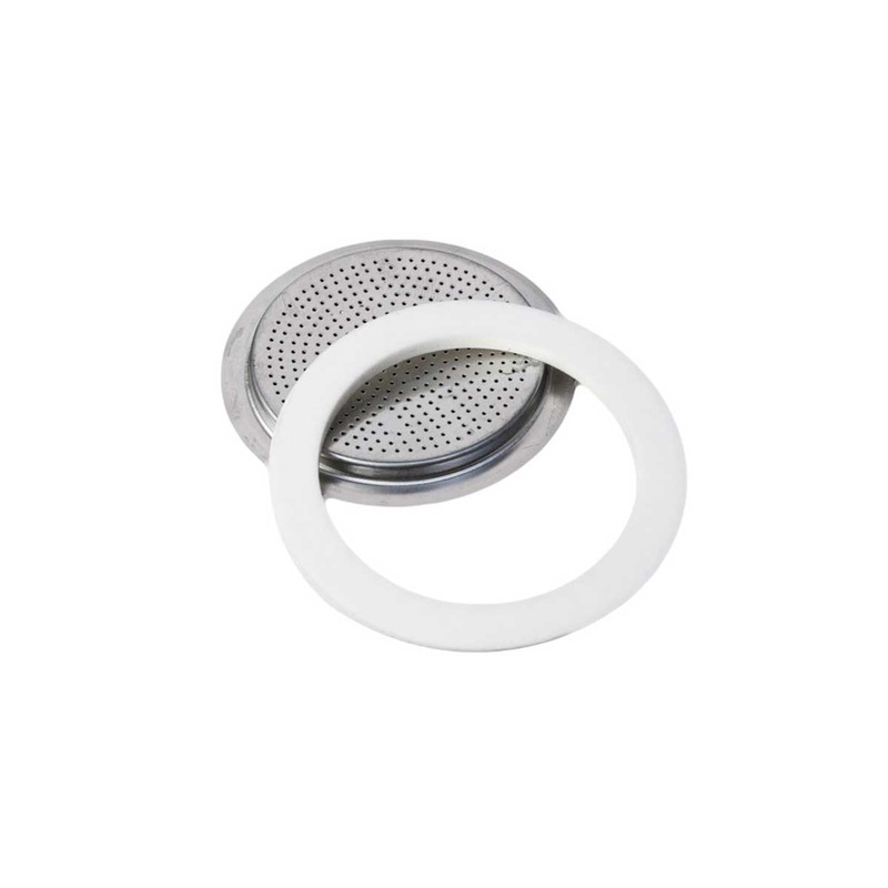 Bialetti 6 Cup Aluminum Ring + Filter
