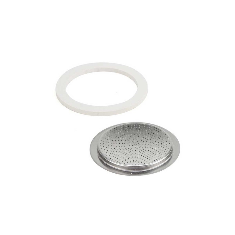 Bialetti 9 Cup Aluminum Ring + Filter
