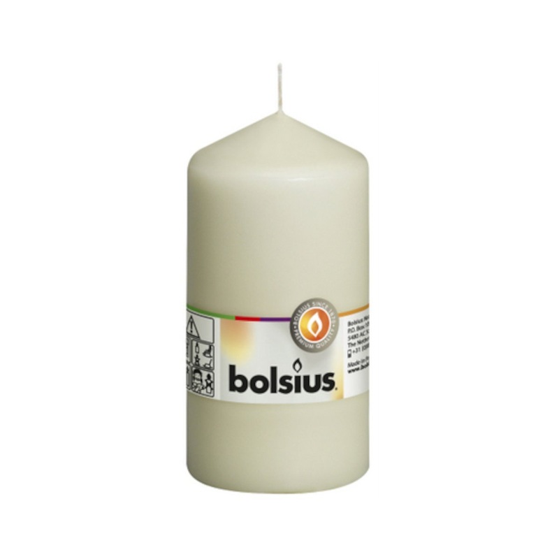 Bolsius Classic Pillar Candle Ivory 13x7cm