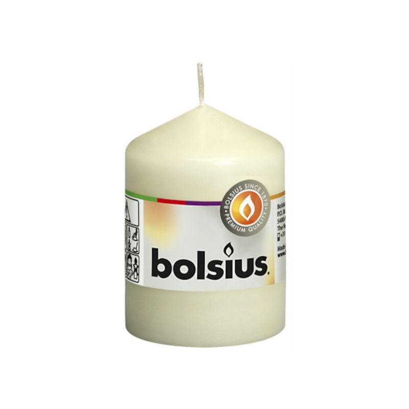 Bolsius Classic Pillar Candle Ivory 8x6cm