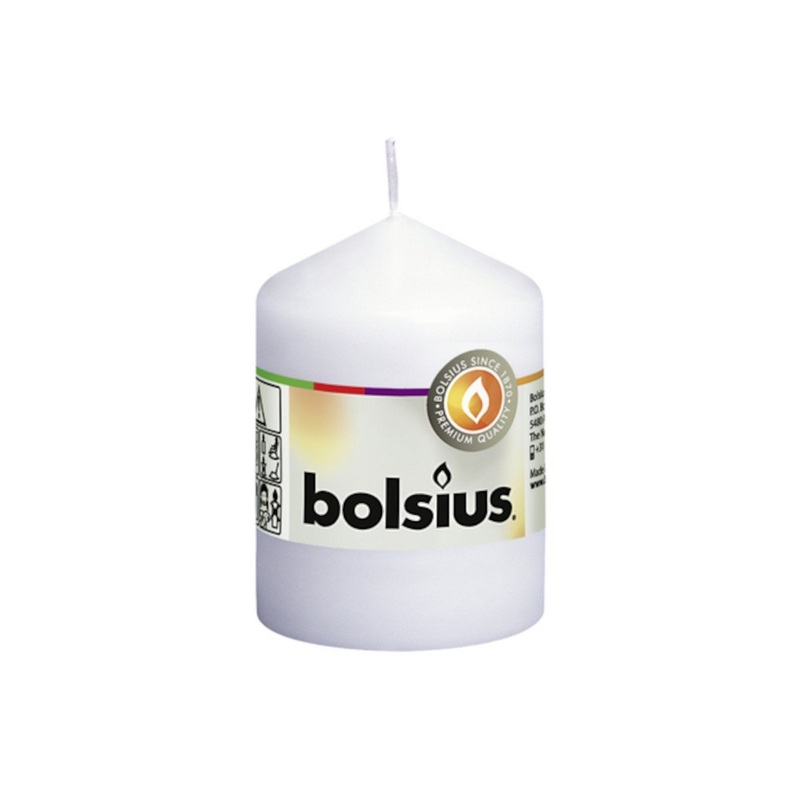 Bolsius Classic Pillar Candle White 17hr