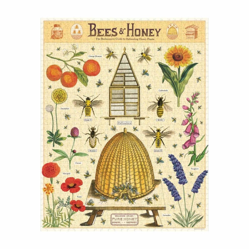 Cavallini & Co Bees & Honey Jigsaw Puzzle 1000 Piece