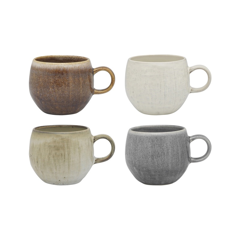 Ecology Linen Autumn Mugs 330ml (Set of 4)