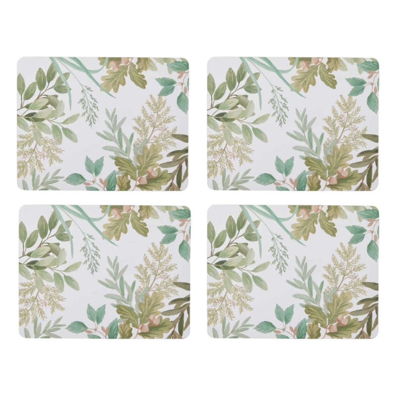 Madras Link Naree Rectangle Placemat Green Set of 4