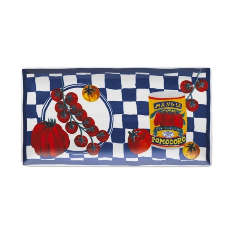 Porto Valentina Rectangle Platter Tomato 29cm