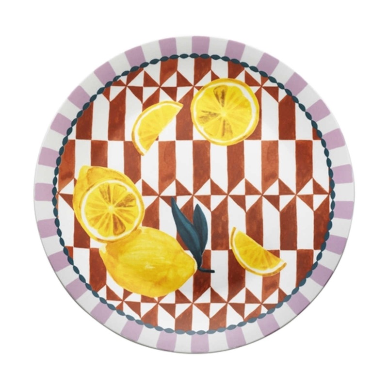 Porto Valentina Round Platter Lemon 30cm