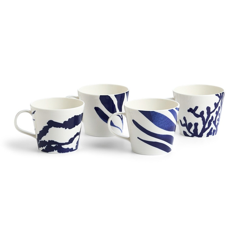 Royal Doulton Pacific Anniversary Mug Mixed Pattern 400ml (Set of 4)
