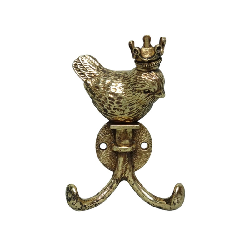 Swing Gifts Scales Pewter Crown Bird Hook Gold