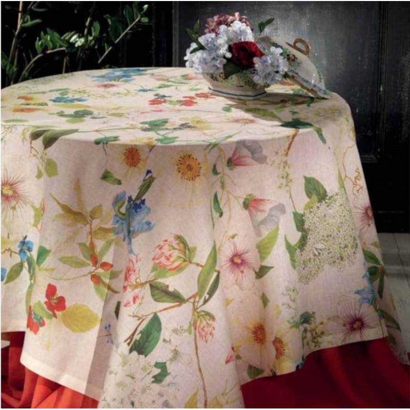 Tessitura Toscana Telerie Ibisco Round Tablecloth 170cm