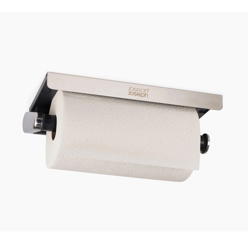 Joseph Joseph RollGrip Under-Shelf Stainless-Steel Kitchen Roll Holder