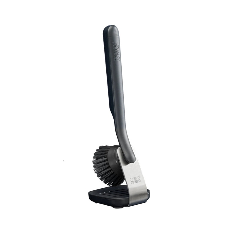 Joseph Joseph SinkTech Washing Up Brush with Steel Stand Grey