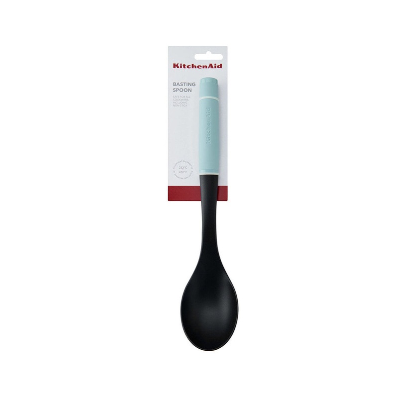 KitchenAid Classic Plastic Soft Grip Basting Spoon Mineral Water