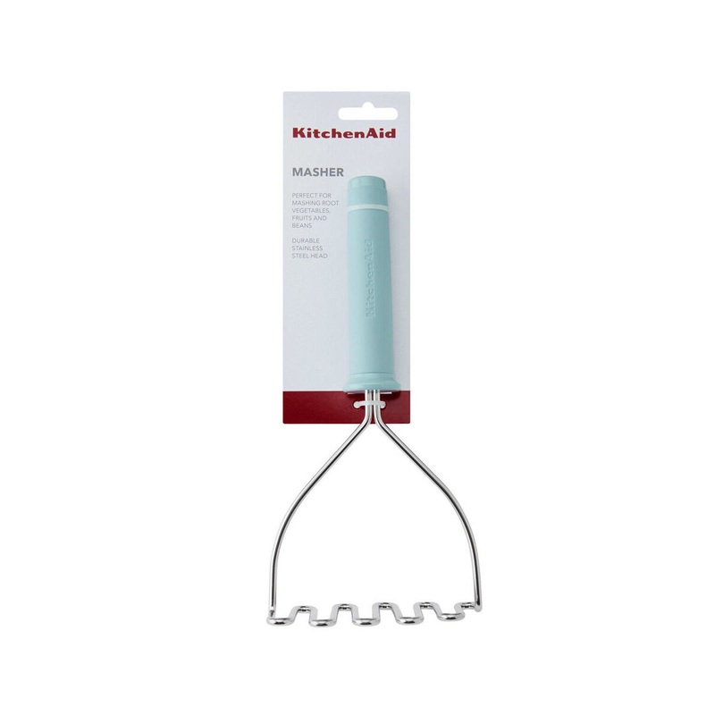 Kitchenaid Classic Soft Grip Metal Masher Mineral Water