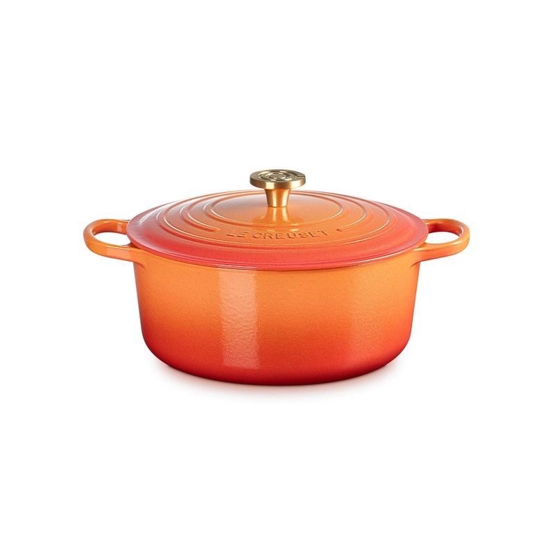 Le Creuset Signature Cast Iron Round Casserole Flamme Dore 28cm (6.7L)