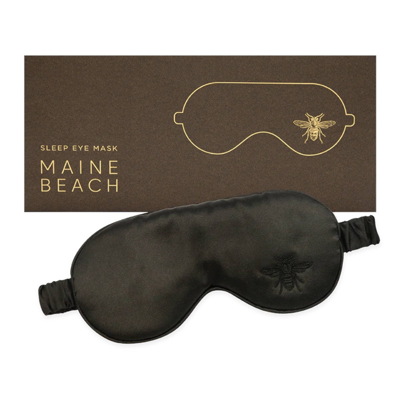 Maine Beach Sleep Eye Mask Midnight Black