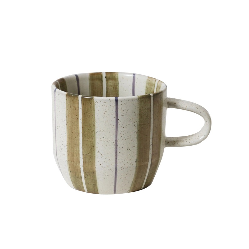 Robert Gordon Cats Pyjamas Mug Olive Stripe 350ml
