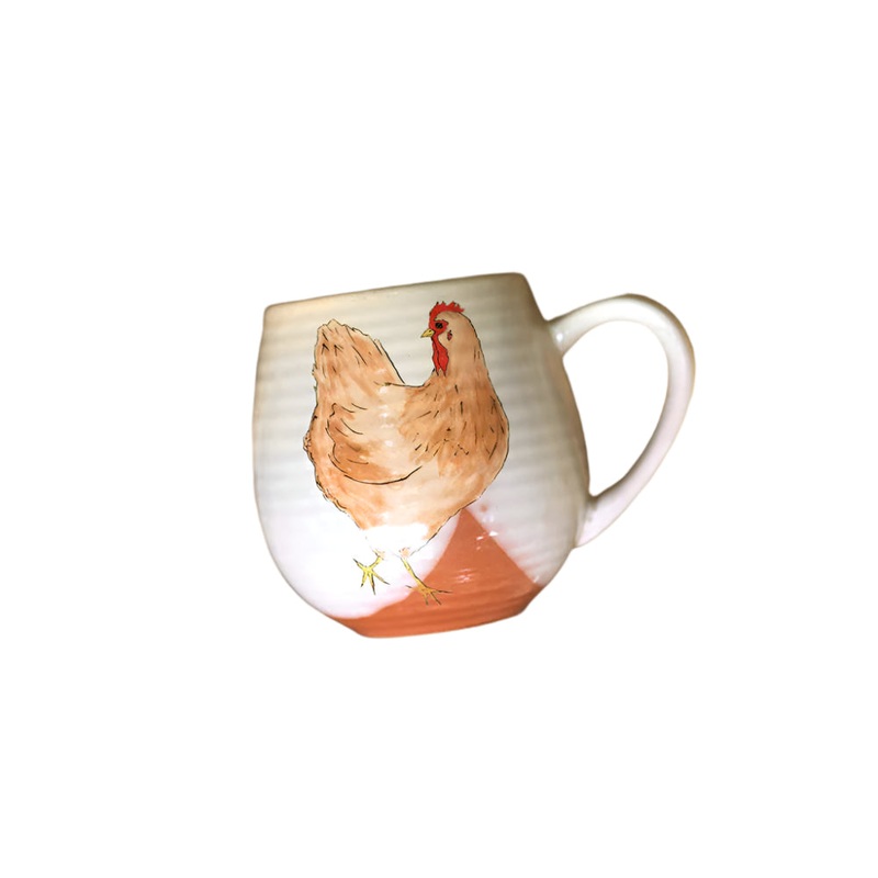 Robert Gordon Emogen Chickens Jen Hug Mug 400ml