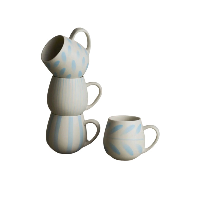Robert Gordon Hug Me Mugs Forget Me Not Brushed (Set of 4)