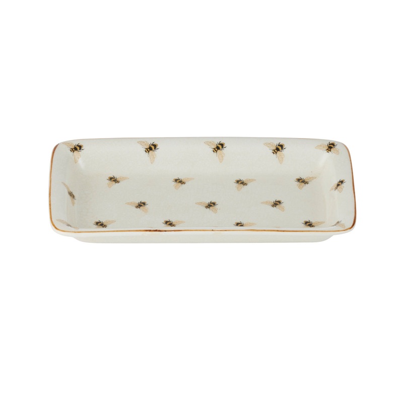 Apiary Ceramic Bee Plate 23 x 13cm