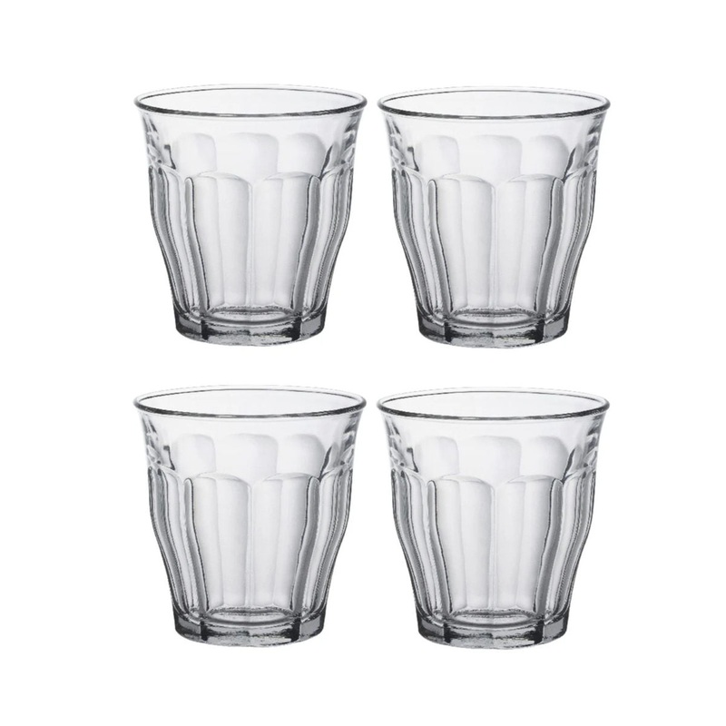 Duralex Picardie Glass Tumbler Clear 250ml (Set of 4)