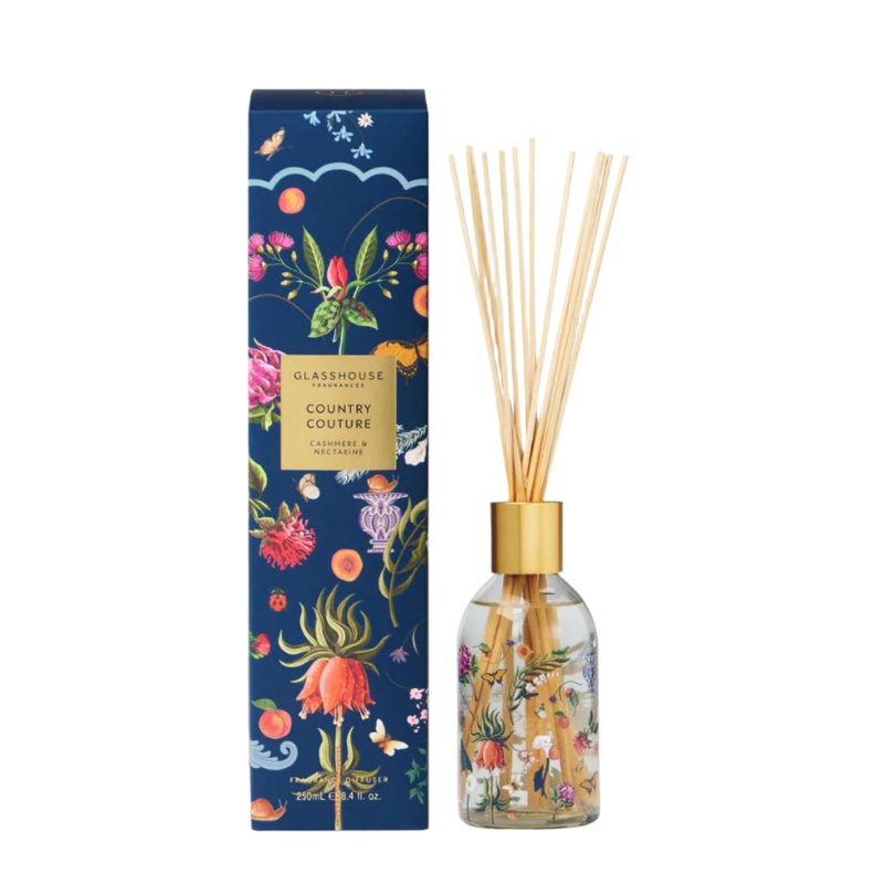 Glasshouse Fragrances Country Couture Cashmere & Nectarine Diffuser 250ml