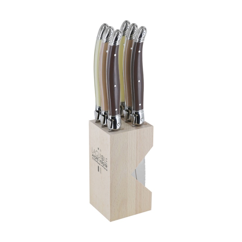 Laguiole Andre Verdier Debutant Serrated Knife La Terre Set of 6